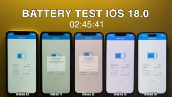 下载视频: iOS 18.0  电池性能测试