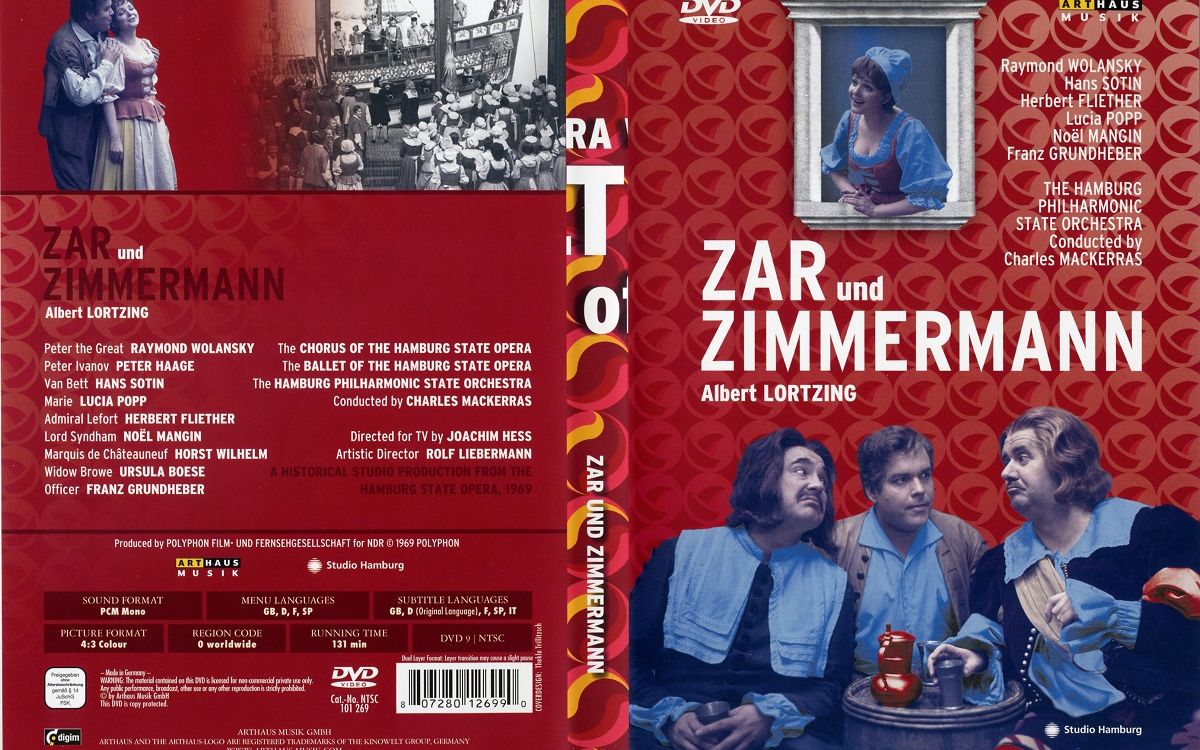 [图]Albert Lortzing艾伯特 洛尔青歌剧 - Zar und Zimmermann 沙皇和木匠 1969（英 徳字幕）