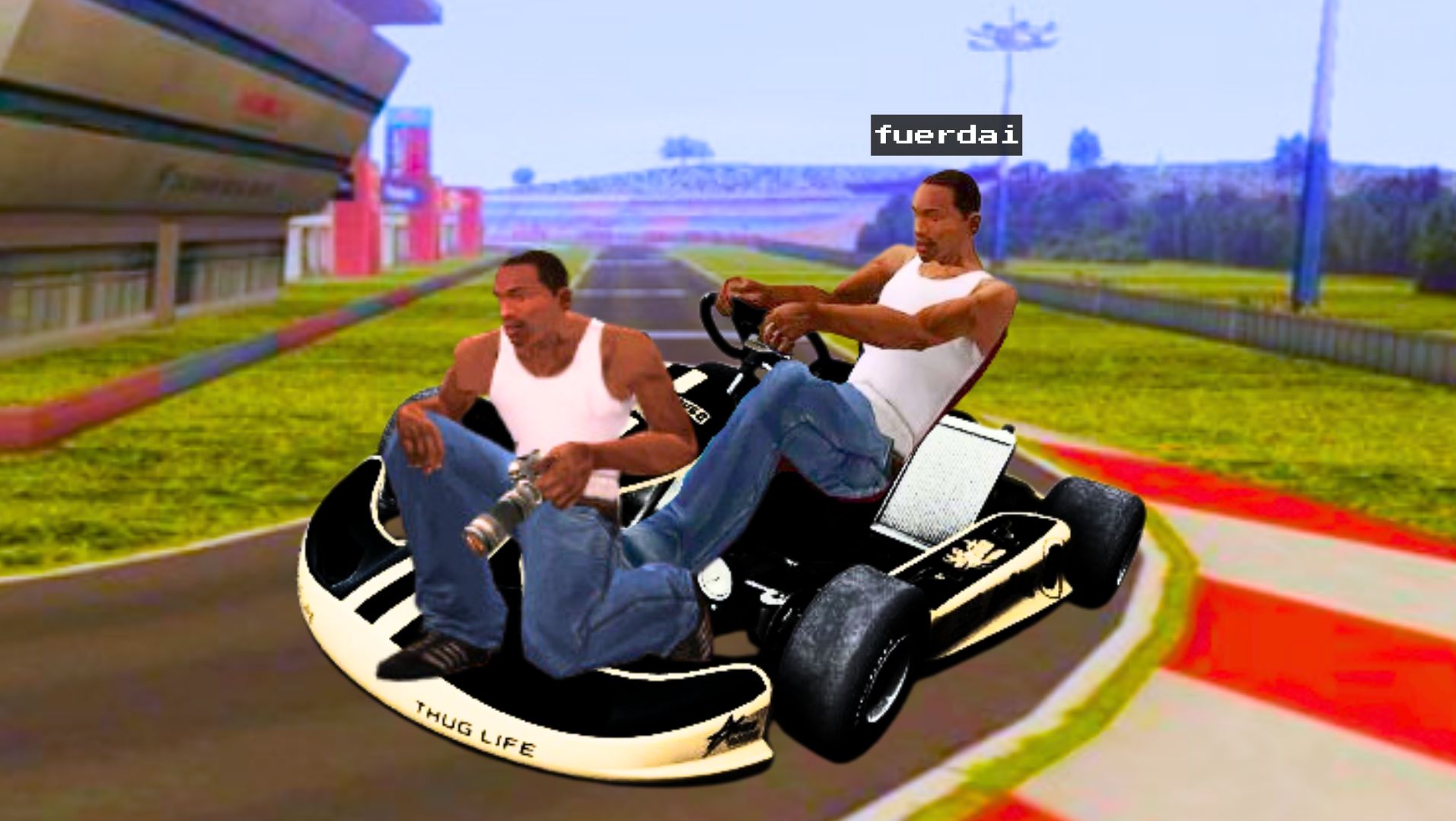 【gtasa】一个打枪打一个开车,默契与车技的考验!#2013