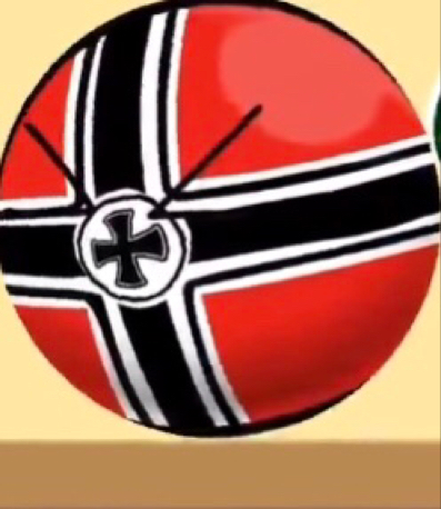 一只生气的德三球