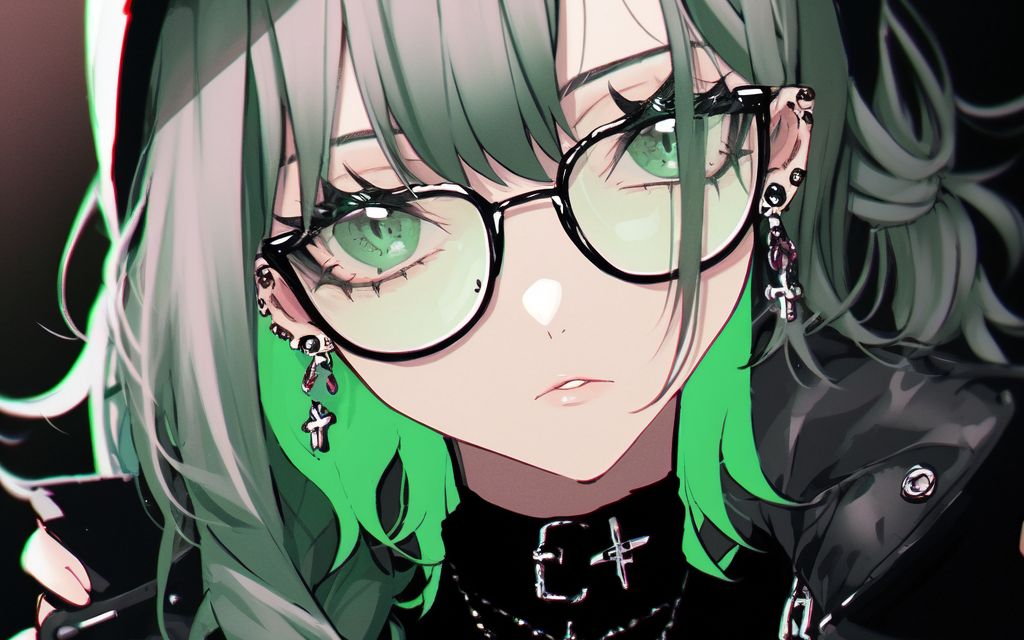 这个二次元中可爱的眼镜妹子,你心动了吗?