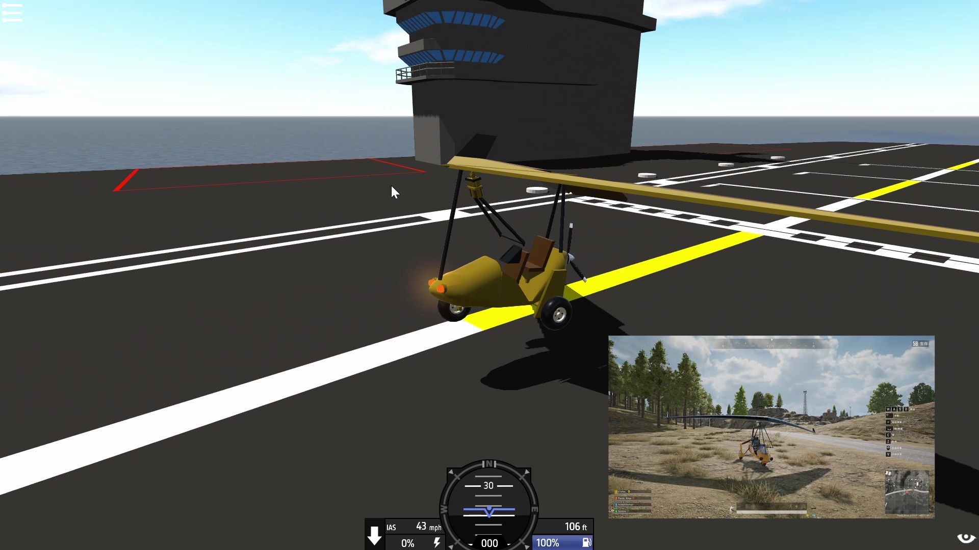 简单飞机模拟吃鸡中的滑翔机simpleplanesglider2第二弹