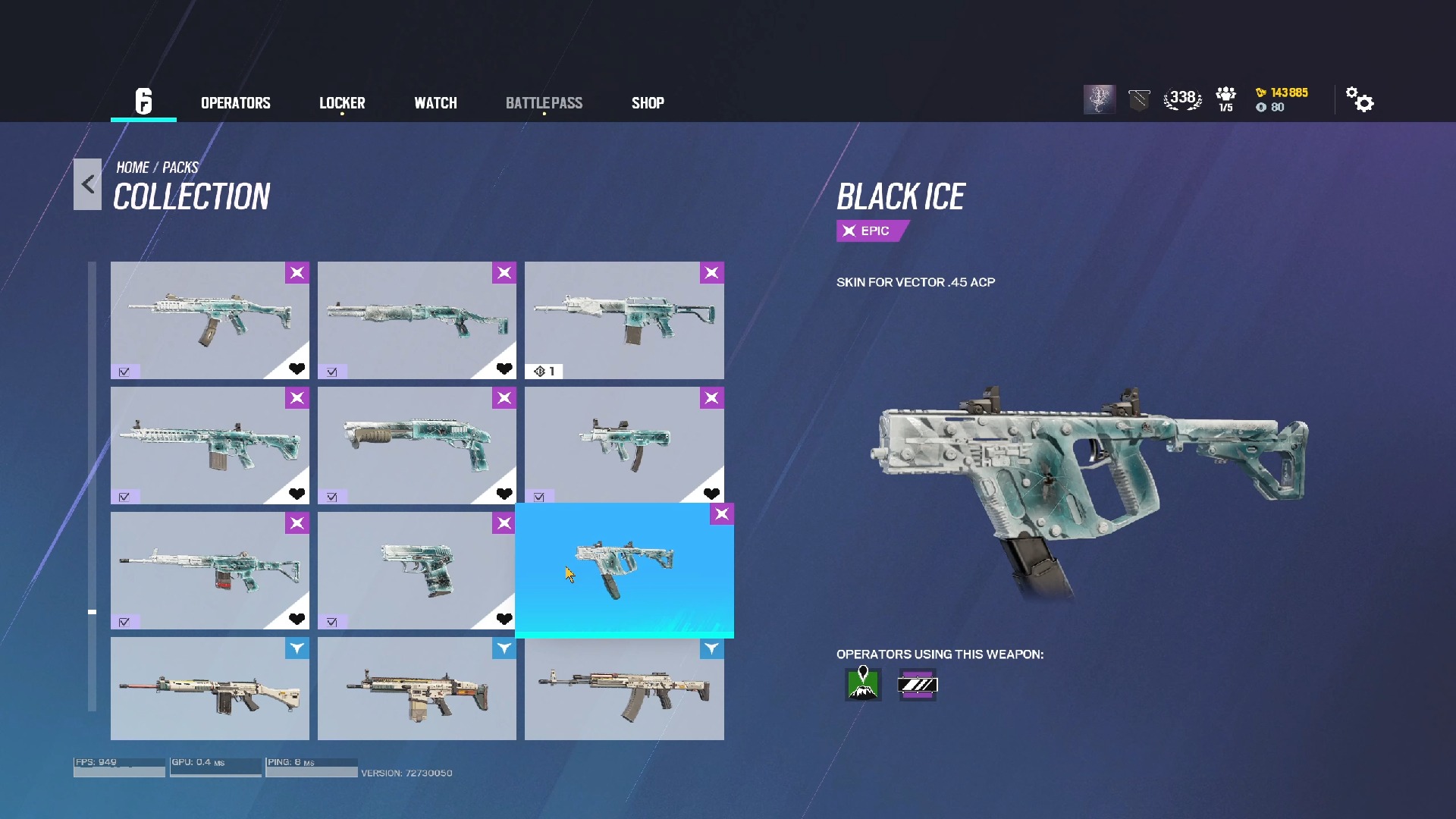 【彩虹六号】y9s2新赛季a包内容(有新墨冰)