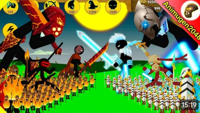 STICK FIGURE LAVA vs VOLTAIC, WRATHNA, XENOPHON, SHADOWRATH ‖ SWL MOD