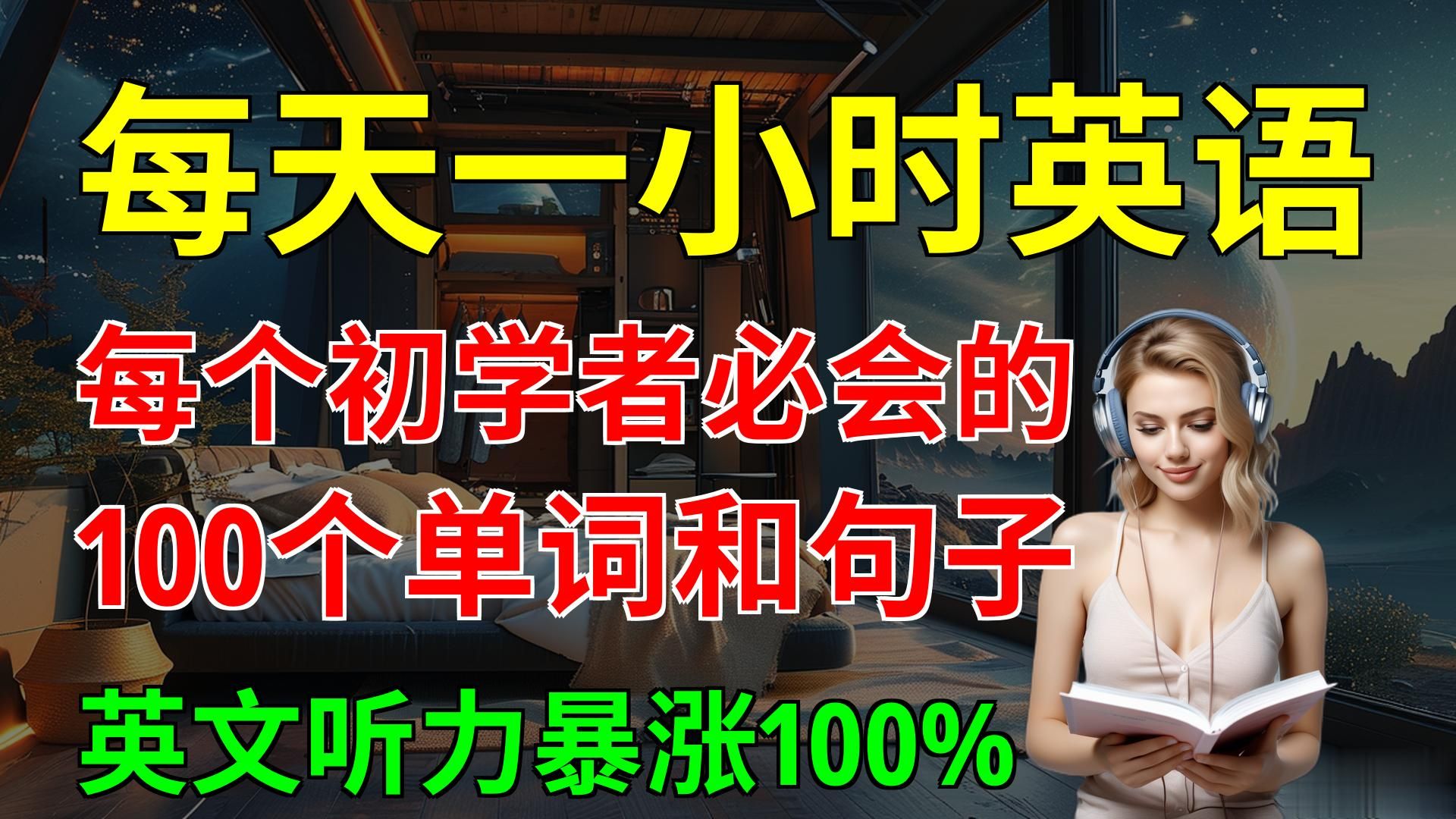 每个初学者必会的, 100个单词和句子, 英文听力暴涨100%|英文听力练习|零基础英语|【嗨学英语】哔哩哔哩bilibili