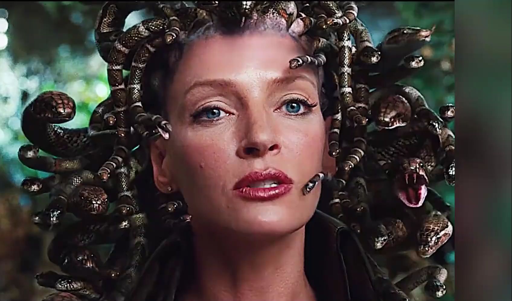 女人满头长满蛇头,谁看她一眼就会被石化.请谨慎观看