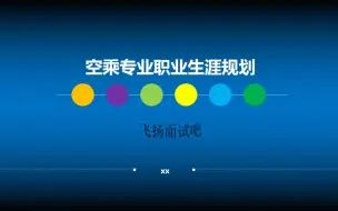 Download Video: 空乘专业职业生涯规划ppt模板