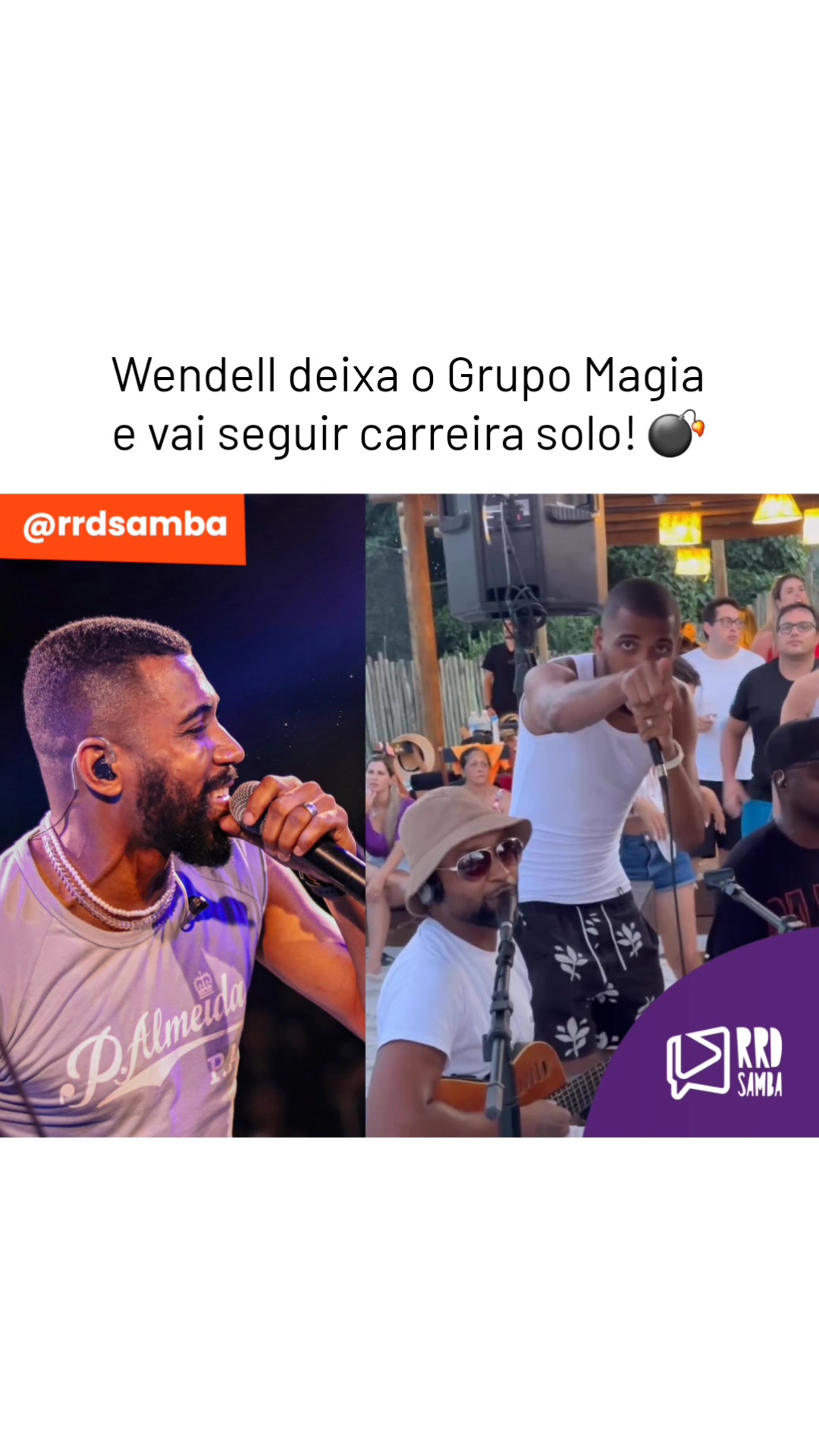 O Wendell vai seguir carreira solo depois de seis anos nos vocais do Grupo Magia哔哩哔哩bilibili