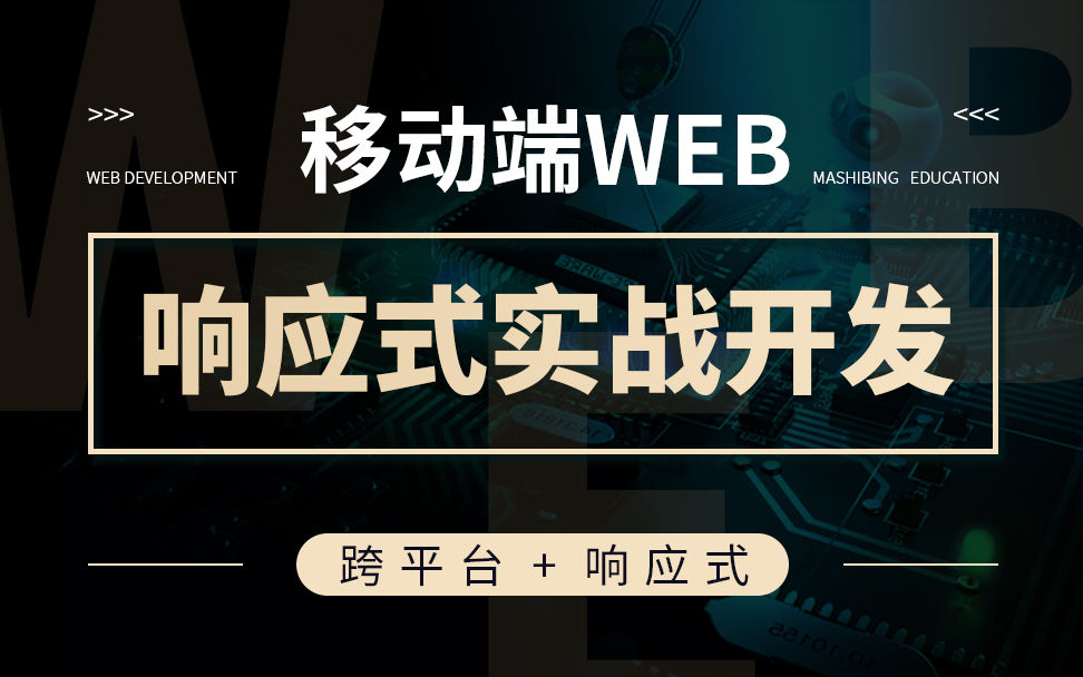 前端程序员必备教程 | 3天玩转移动端Web响应式开发,太详细了哔哩哔哩bilibili