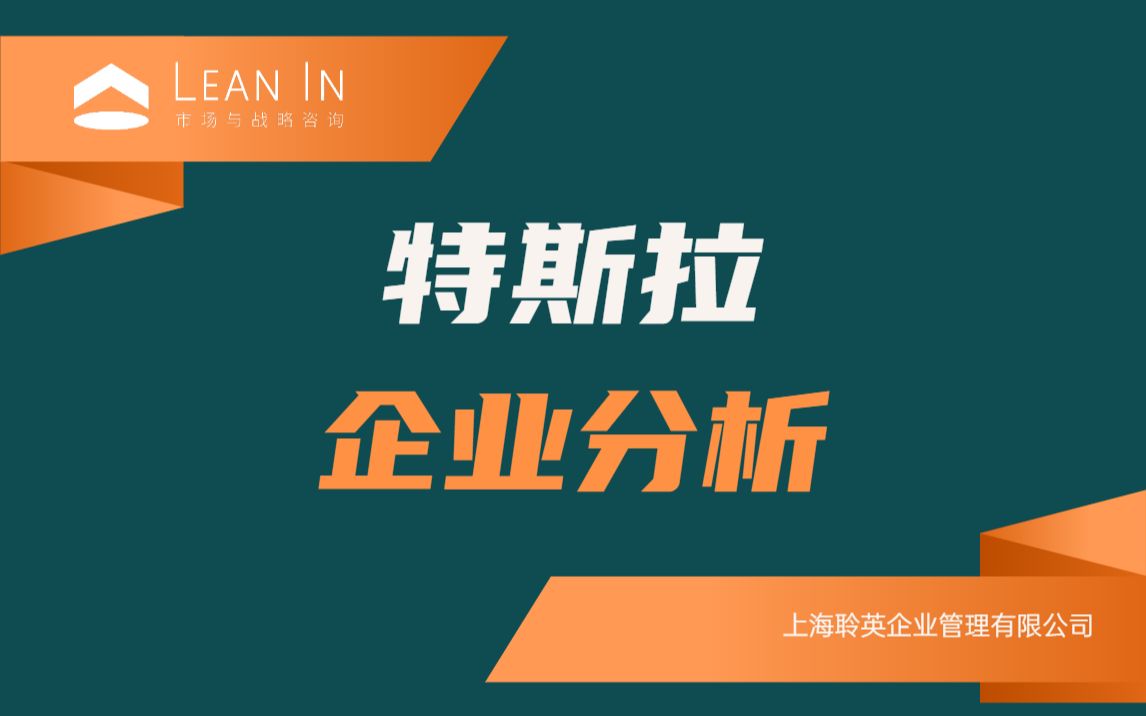 聆英咨询企业分析之“特斯拉”哔哩哔哩bilibili