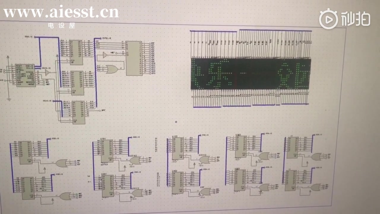 [电设屋毕设课设]基于8086大点阵,汉子滚动显示,广告牌,宣传语protues仿真、程序代码、单片机毕业设计哔哩哔哩bilibili
