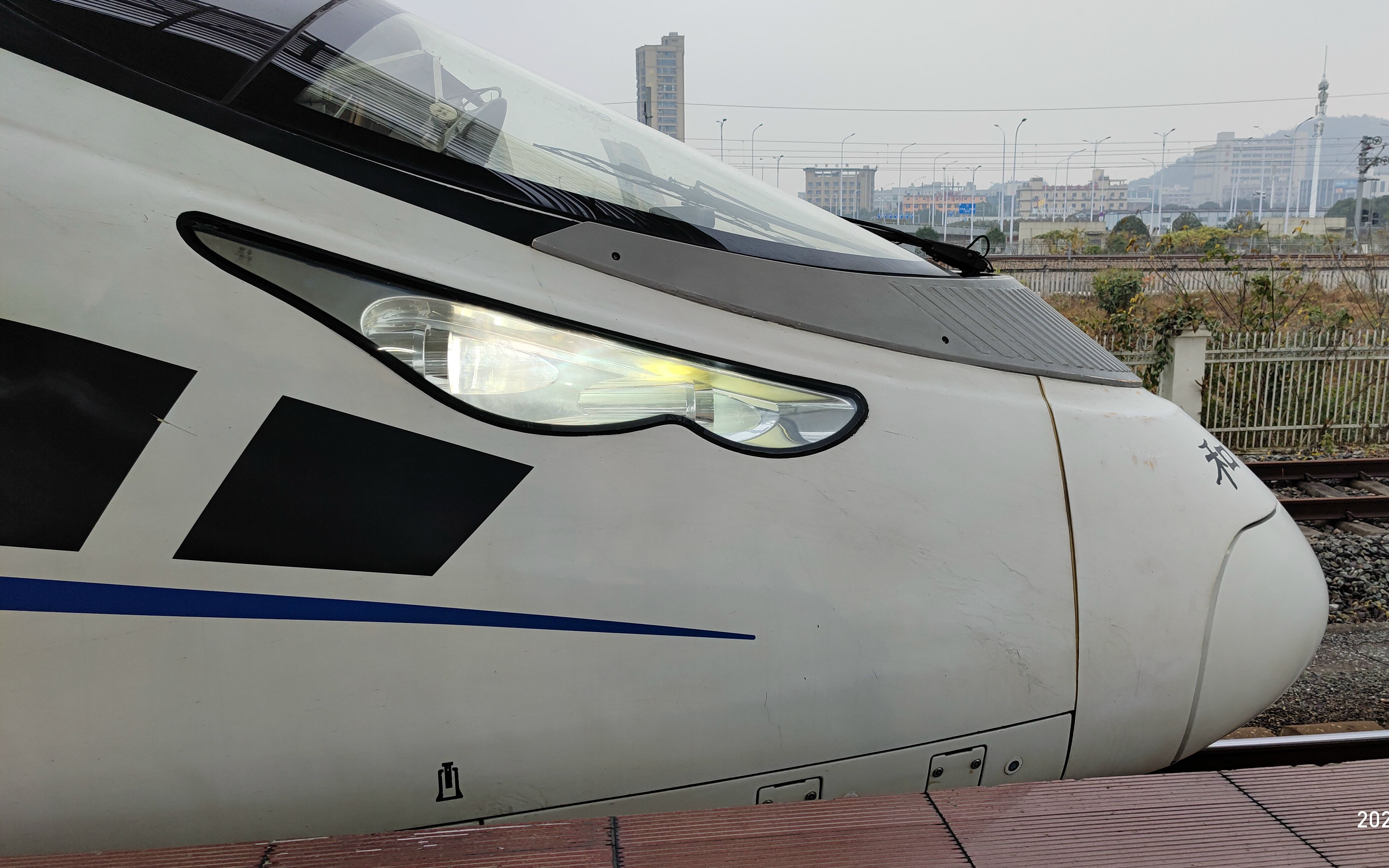 【中国铁路】和谐号crh380cl 温州南站进站