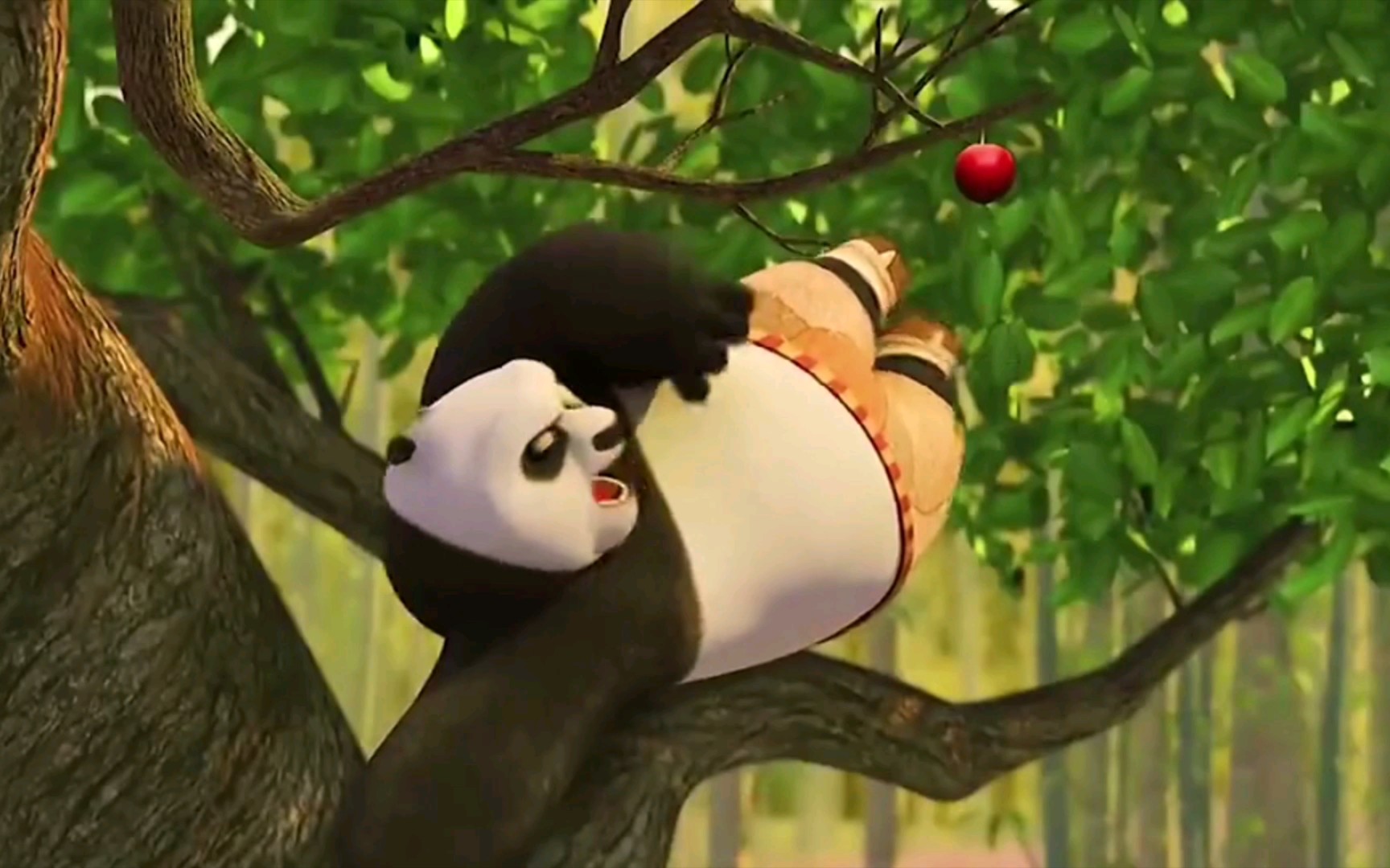 悍娇虎没吃饭心情低落,阿宝摘苹果给她_哔哩哔哩 (゜-゜)つロ 干杯