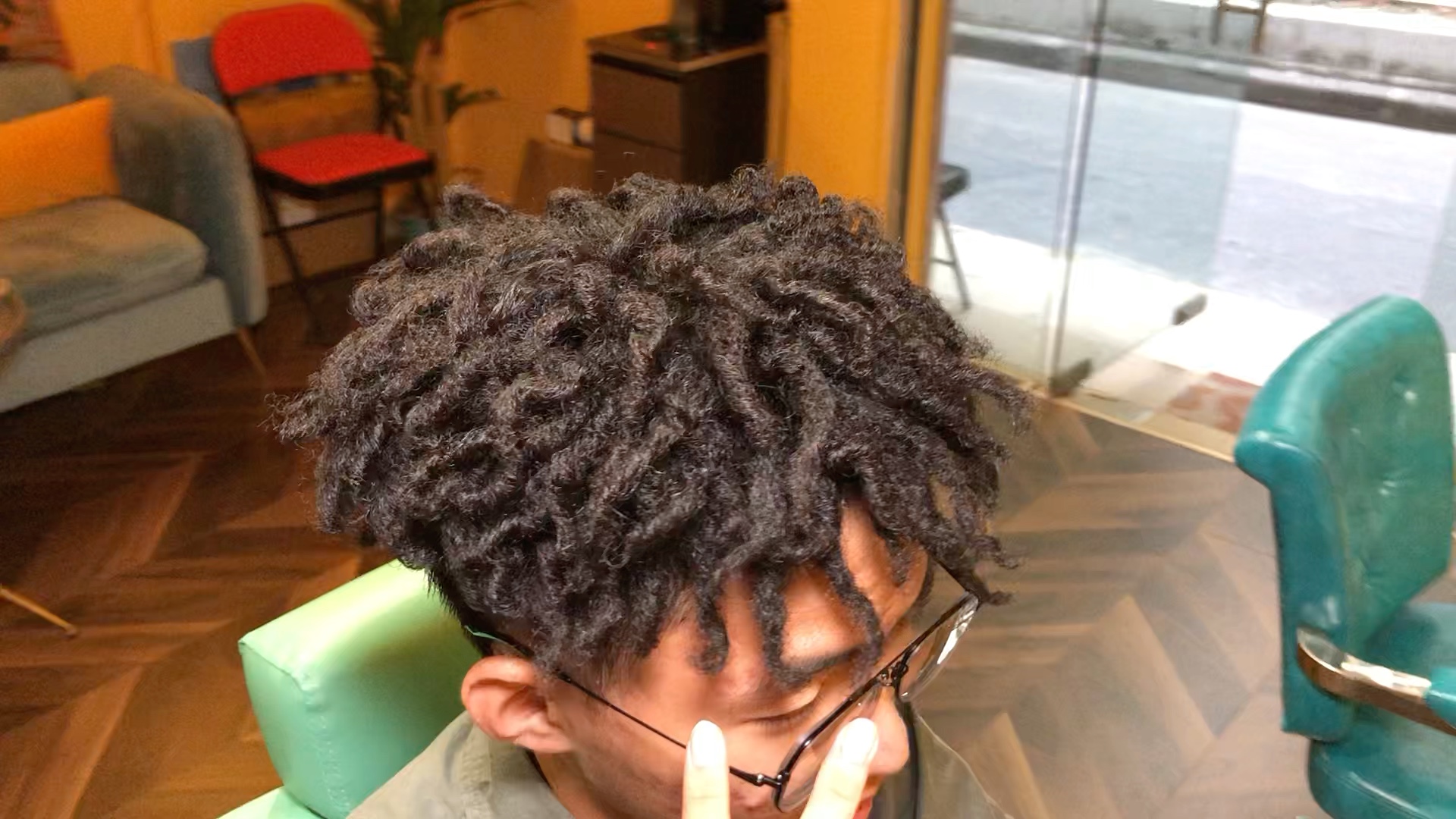 特殊系发型#手搓脏辫款的黑人烫_哔哩哔哩_bilibili