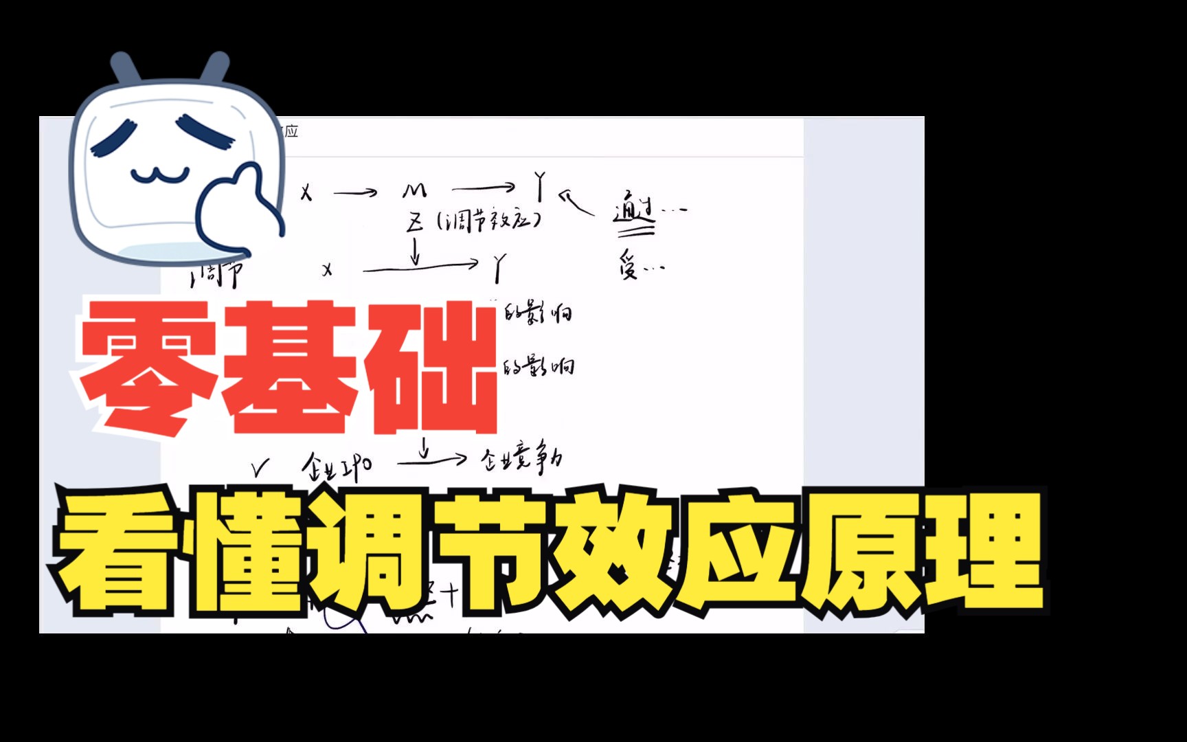 零基础看懂经济学论文调节效应的原理(板书有点乱)哔哩哔哩bilibili