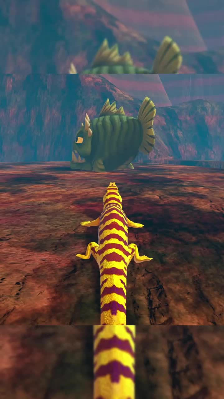 彩虹机械鲨鱼vs黄金海蜥蜴