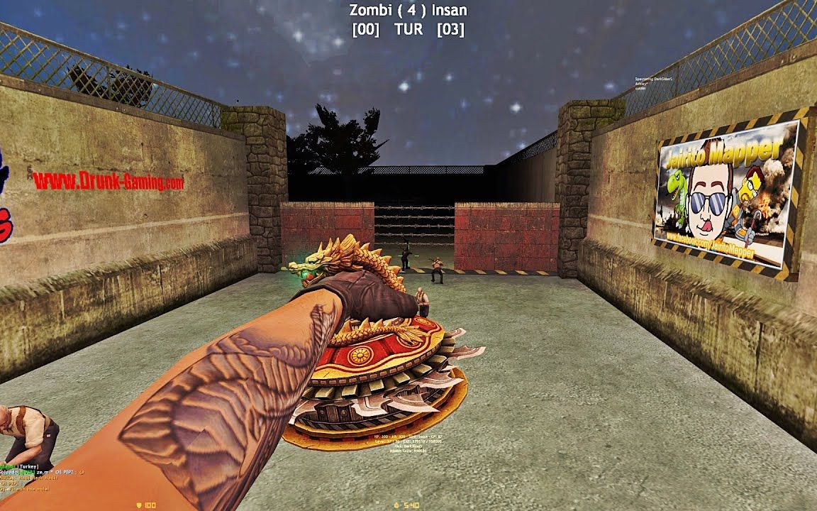 看kz大佬玩cs16僵尸逃跑模式第三十八期