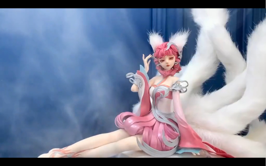 王者荣耀 妲己九尾狐手工粘土手办 纯欣赏