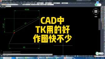 CAD中tk临时追踪点用的好，作图快不少！