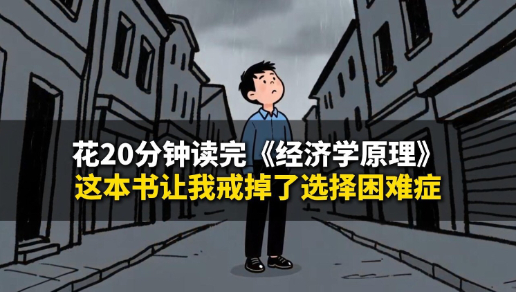 花20分钟读完《经济学原理》：这本书让我戒掉了选择困难症!