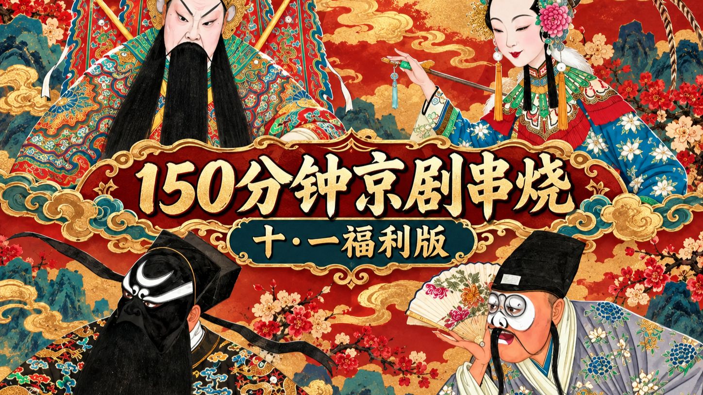 150分钟京剧串烧 ，开车、跑步、助眠、喝茶、年轻人入坑必备