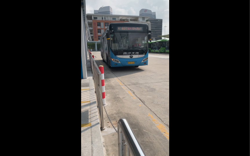 006】广州公交 南沙27路 蕉门公交总站～广州南沙国际物流中心 /经过