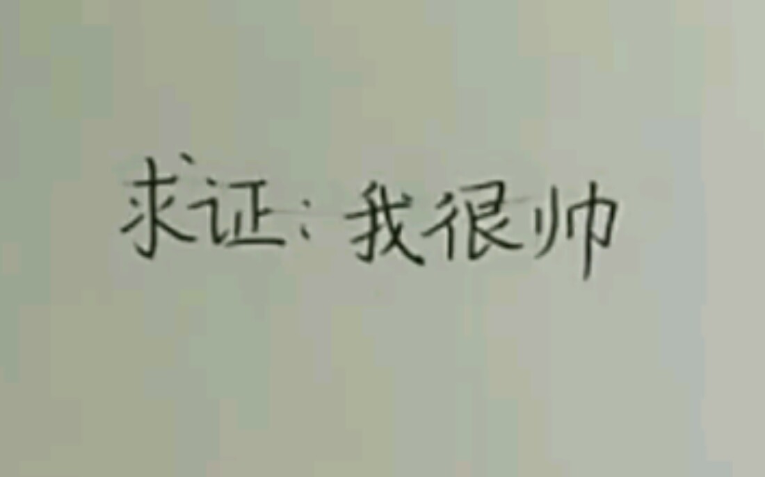 求证:我很帅哔哩哔哩bilibili