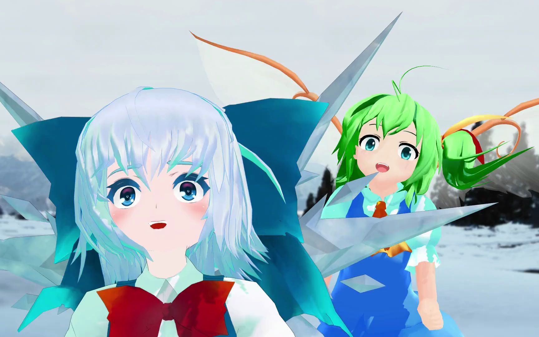 【東方mmd】ロマンスの神様 琪露諾和大妖精版