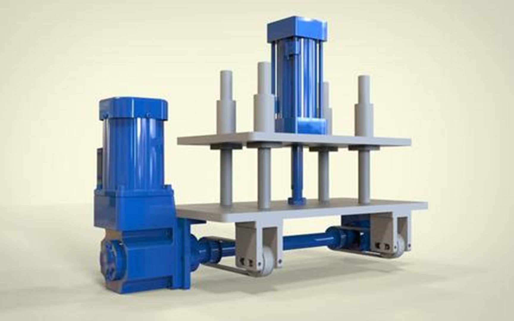 活动作品顶升翻转机构这样设计省钱又省力