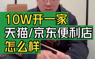 Tải video: 10W开一家，天猫/京东便利店，怎么样？