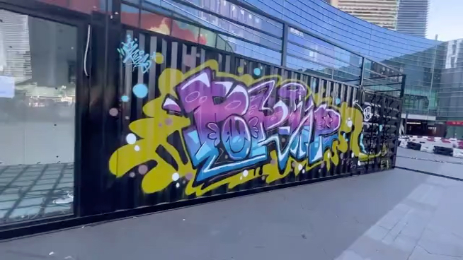 集装箱涂鸦就要帅!