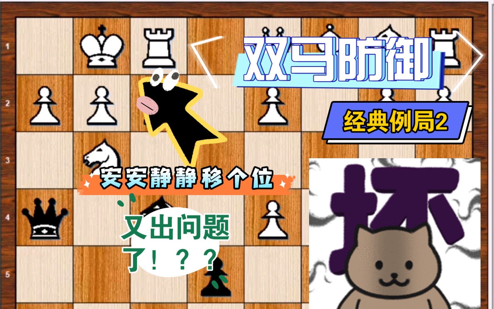 活动作品国象对局双马防御经典例局2布莱克本12步攻王白方惨败