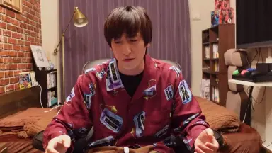 Amazon.co.jp: EXIT ネオチャラパンツ スウェットズボン 兼近