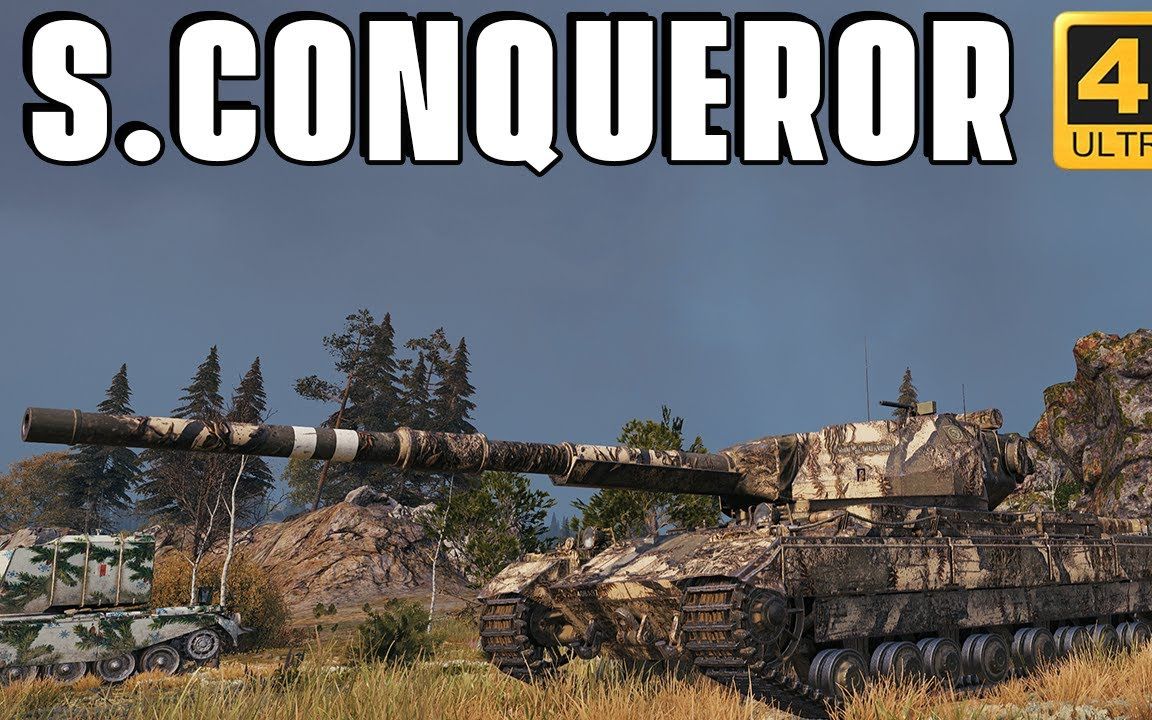 坦克世界·world of tanks 英系super conqueror 四杀 6161输出_哔哩