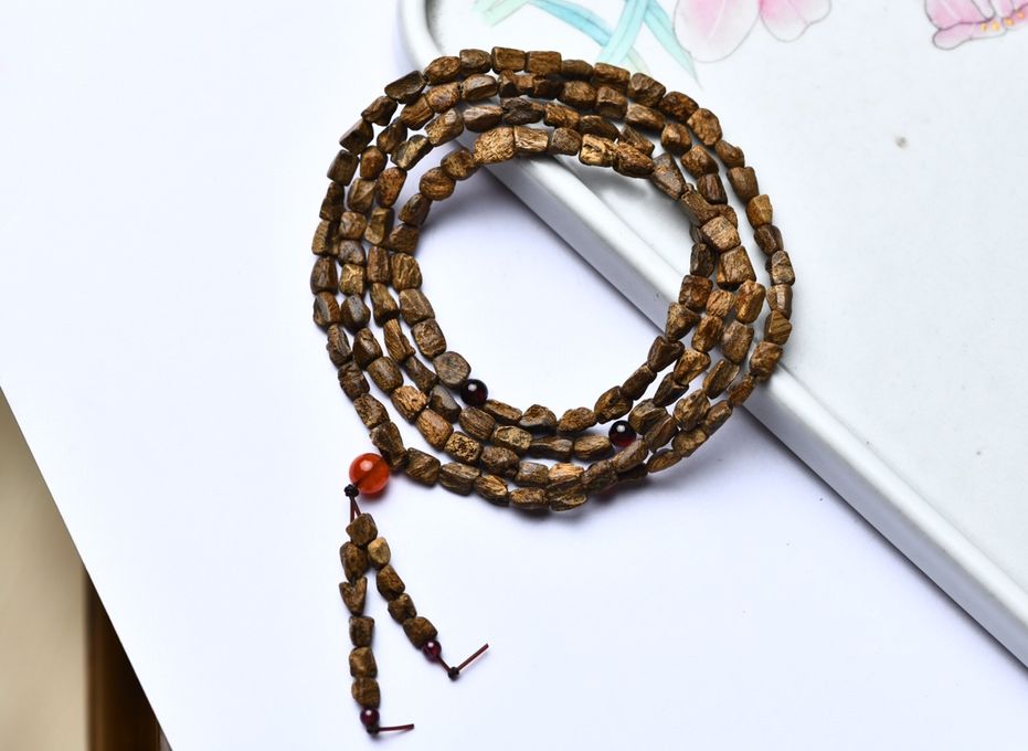天然野生红土沉水沉香佛珠手串随形 总计3串这个最小 非常实惠