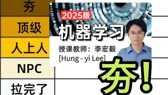 夯中夯！李宏毅【机器学习+深度学习】！全网公认最适合入门的中文人工智能教程！！