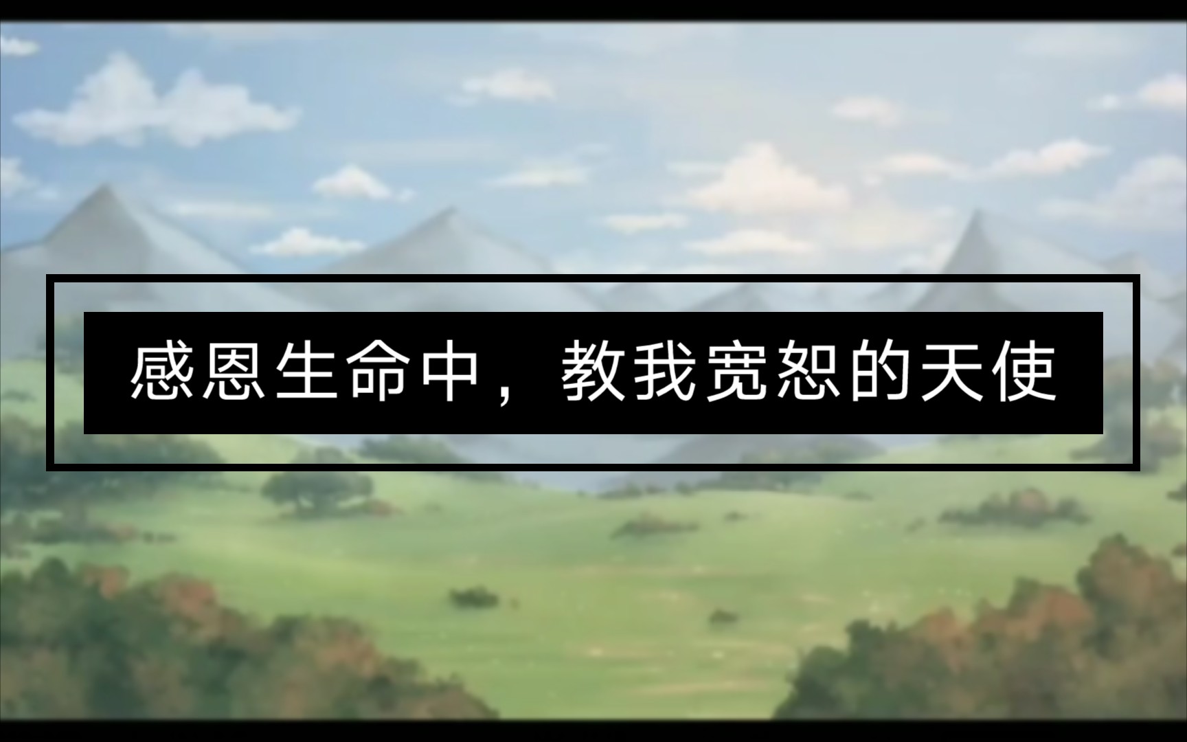 感恩生命中,让我学会宽恕的天使哔哩哔哩bilibili