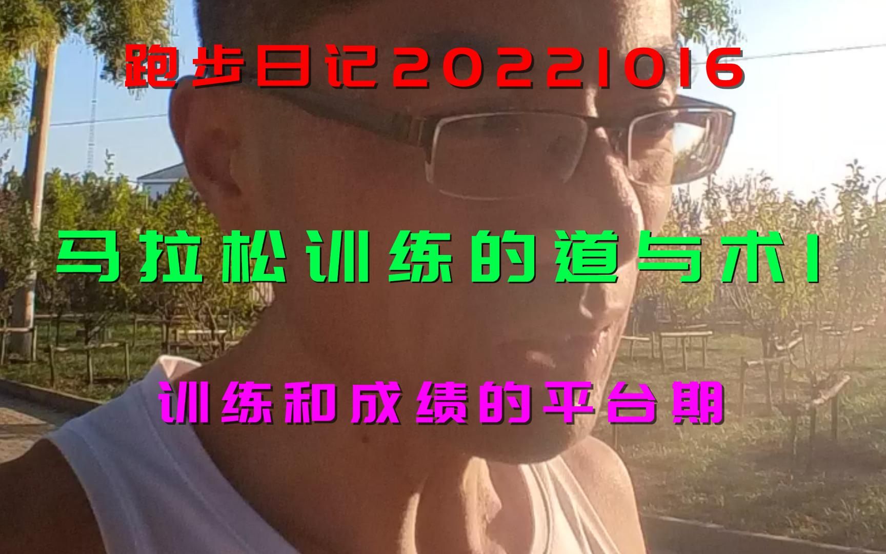 20221016跑步日记训练和成绩的平台期哔哩哔哩bilibili