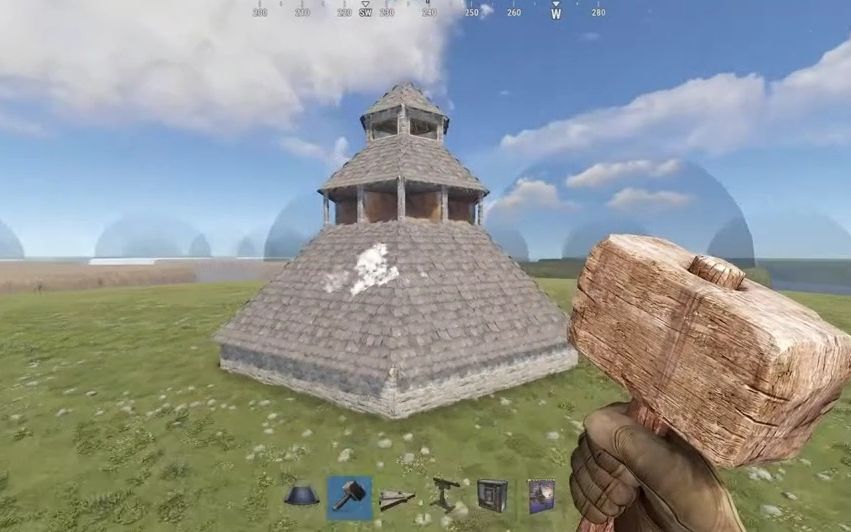 rust目前最新最牛的大熔炉城堡建筑-萌新勿入