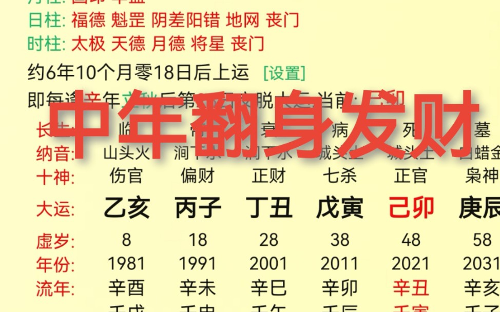 [图]引鬼为神，出身贫苦，中年过亿的锦鲤八字。