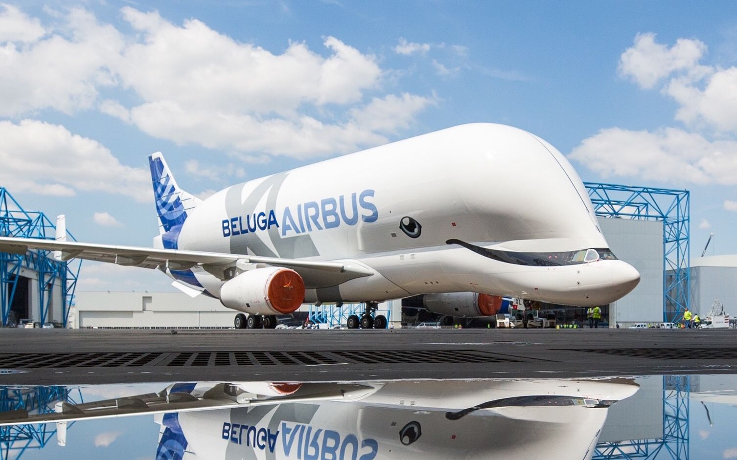 给萌萌哒大白鲸画上微笑空客新一代超级大白鲸运输机正式亮相