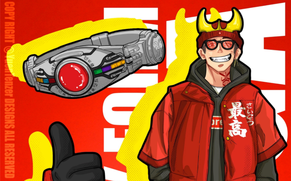 kamen rider kuuga系列插画合集