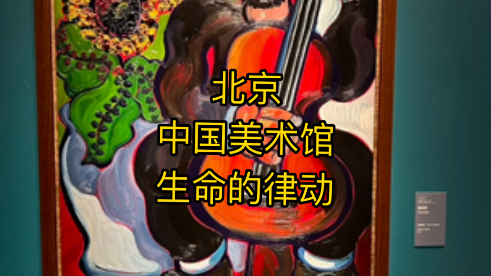 旅行记录之北京中国美术馆生命的律动特展!哔哩哔哩bilibili