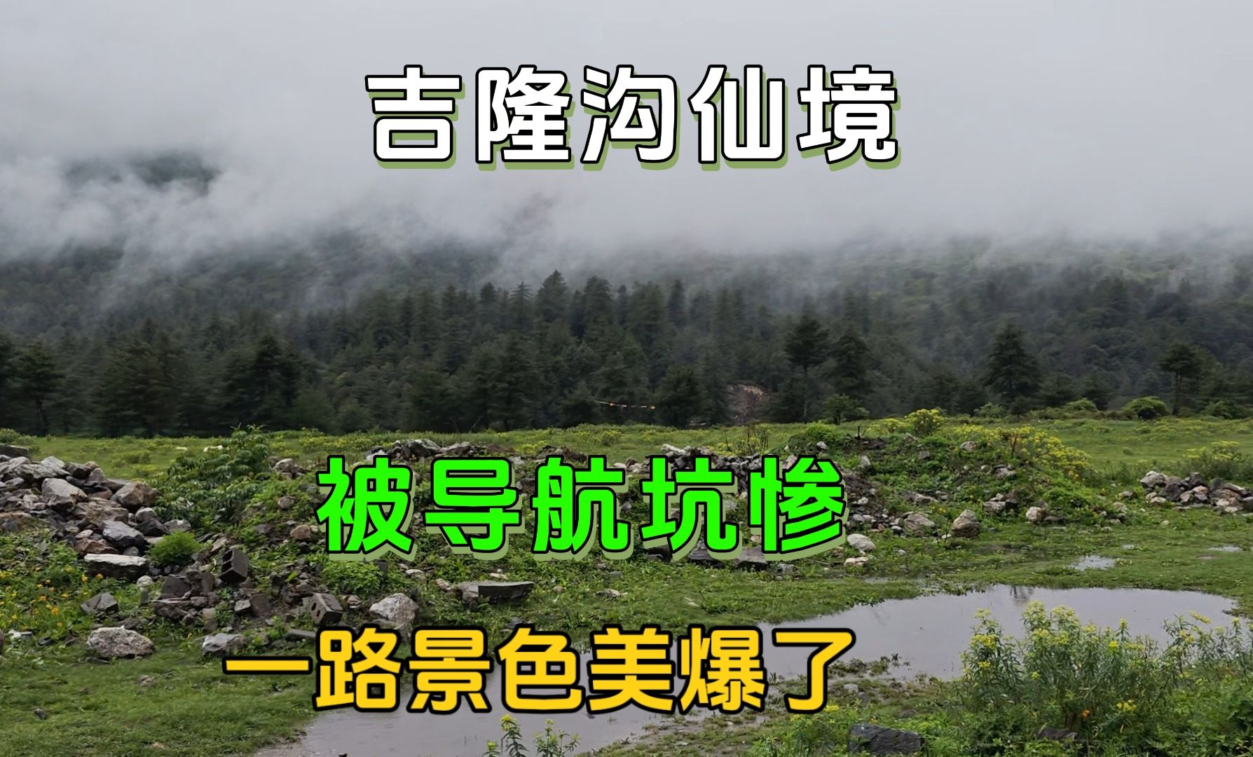 自驾西藏仙境吉隆沟被导航坑惨,从5300海拔到2600海拔景色美爆了哔哩哔哩bilibili