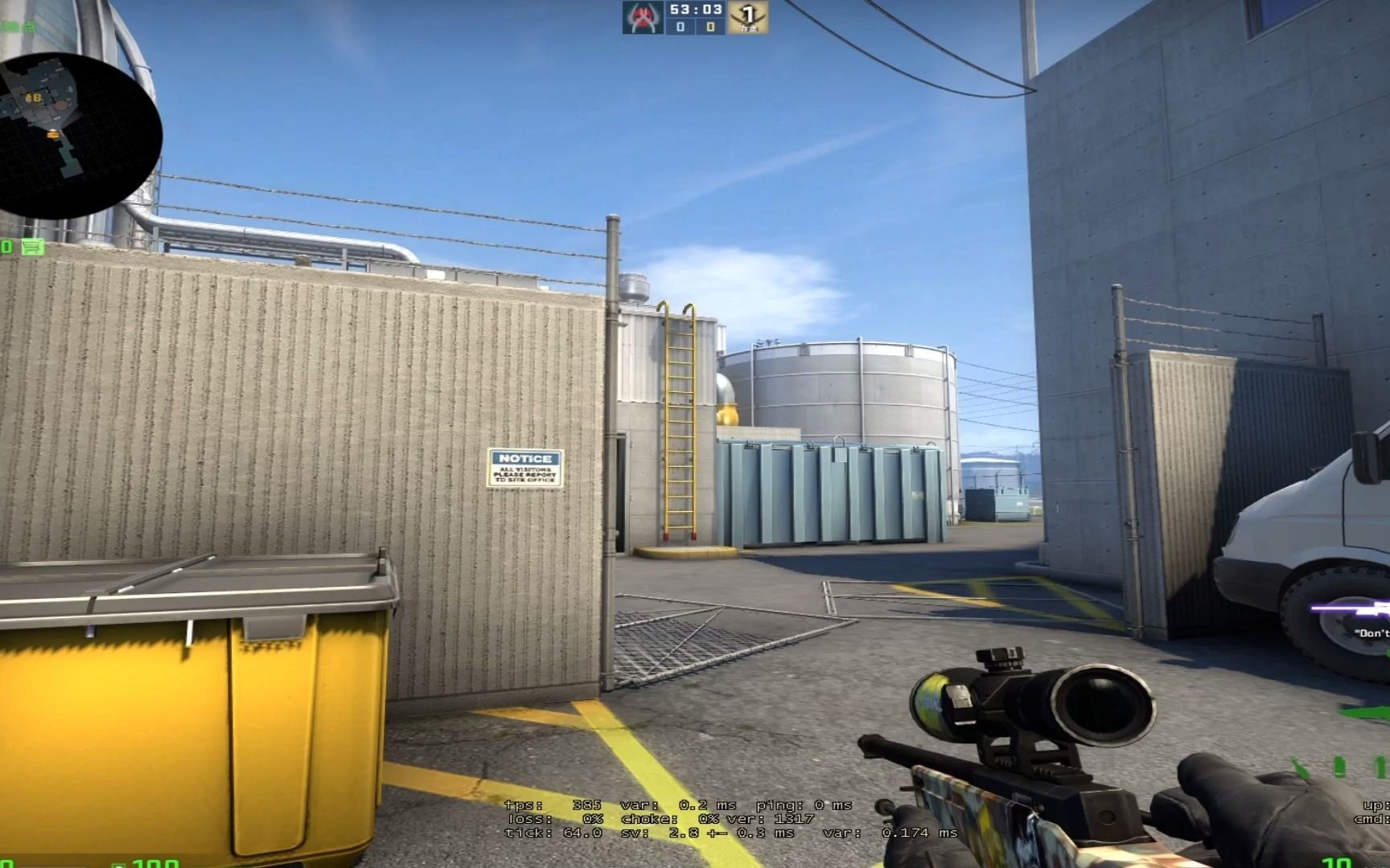 csgo nuke 官匹 休闲 64tick 仓库/车库/红房烟