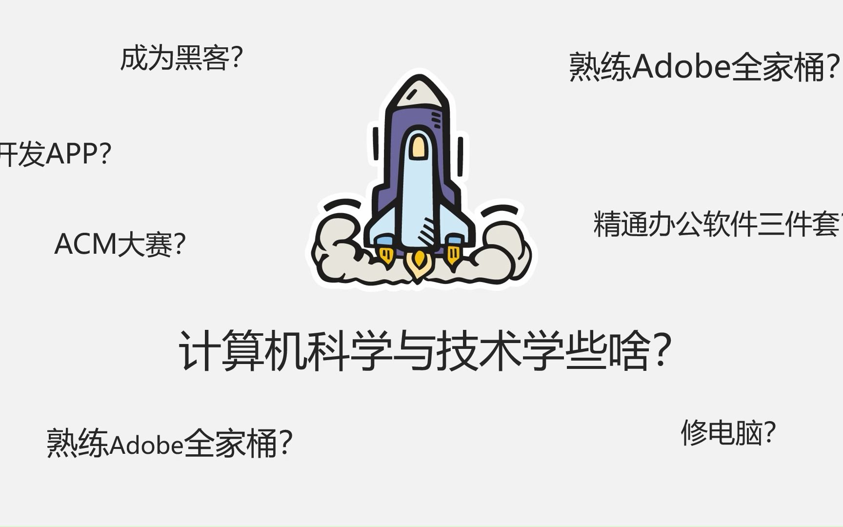 【计算机科学与技术】这个专业都学些什么呢?哔哩哔哩bilibili