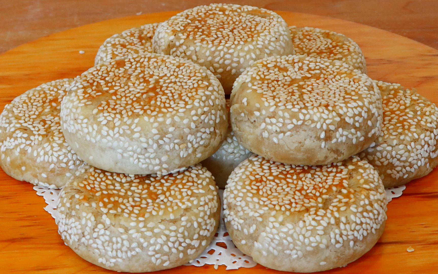 可烤可烙的麻将烧饼,无糖少油做法步骤简单,酥脆层多真香