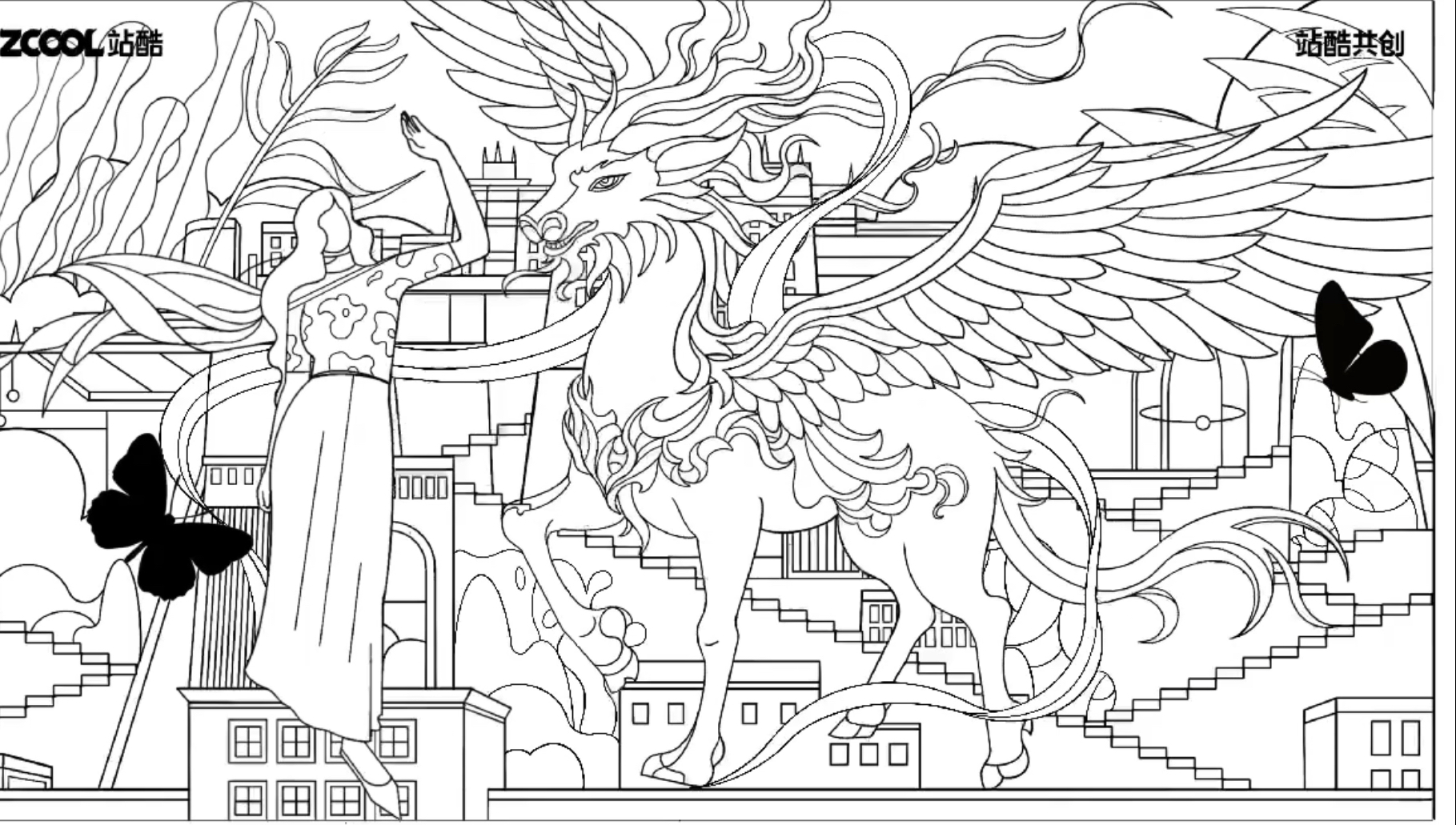 画画好难呀,尤其是大场景