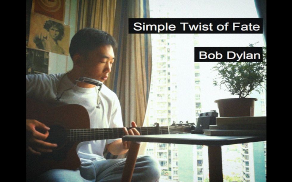 [图]《Simple Twist of Fate》鲍勃迪伦 民谣摇滚翻唱吉他口琴（Bob Dylan)