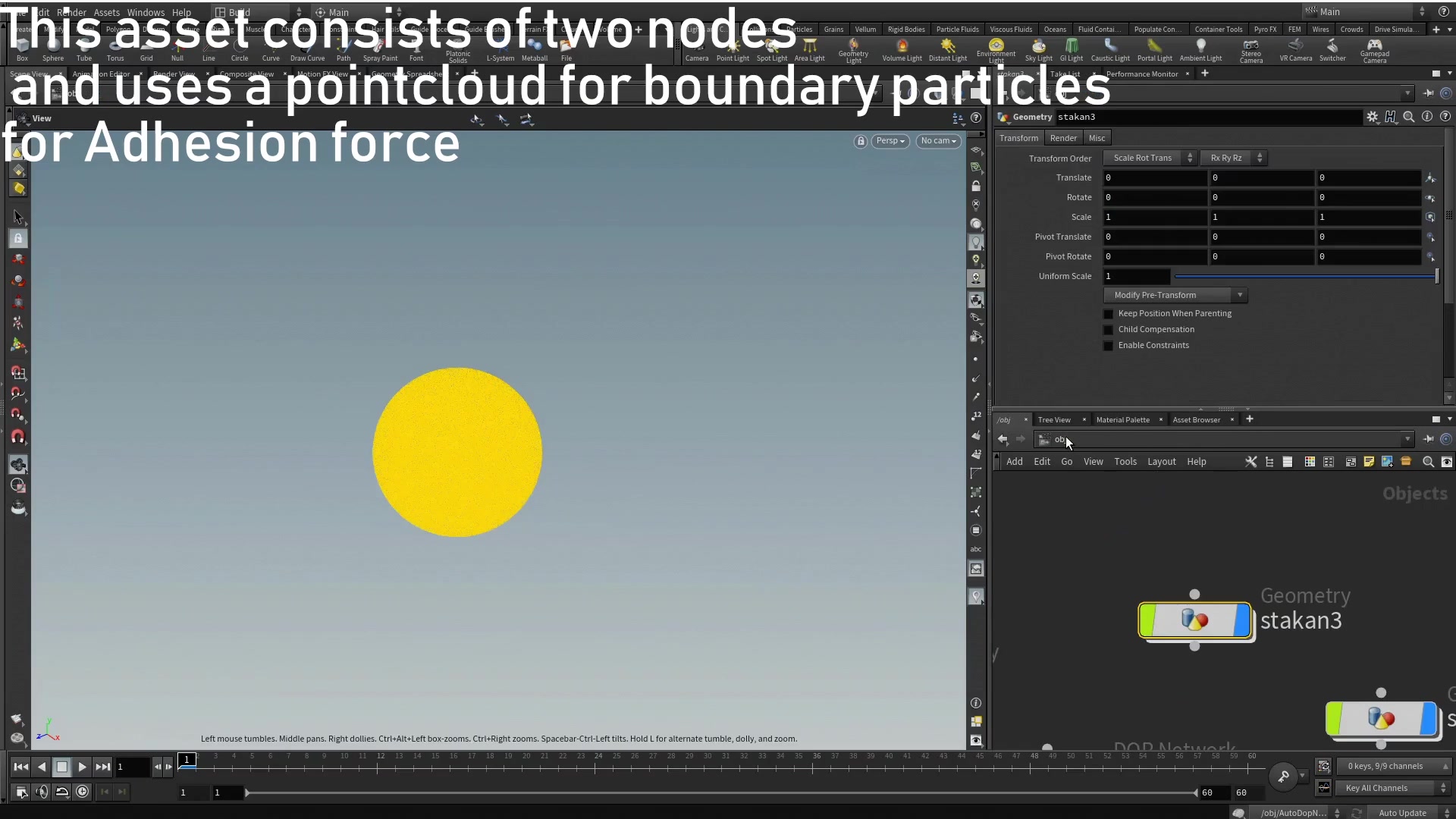 Houdini中的定制表面张力和附着力17Custom Surface Tension and Adhesion in Houdini 17哔哩哔哩bilibili